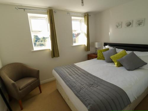 Katil atau katil-katil dalam bilik di Great location nr train station & parking in Banbury