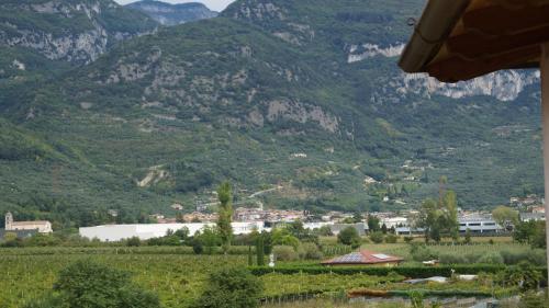 a view of a valley with mountains in the background at Appartamento Campagnola Mansardato in Riva del Garda