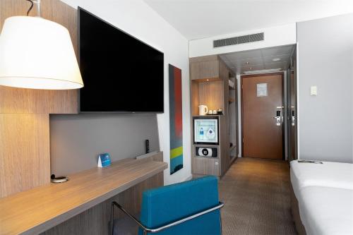 Katil atau katil-katil dalam bilik di Novotel The Hague World Forum