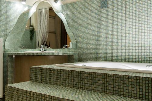 Et badeværelse på Luxury Apartments in Skg