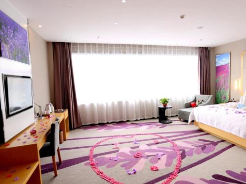 Postel nebo postele na pokoji v ubytování Lavande Hotel Yanjiao Hanwang Road Branch