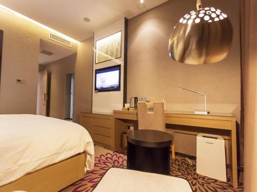 Cama o camas de una habitación en Lavande Hotel Jinzhong Yuci Walmart Branch