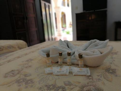 Ein Bett oder Betten in einem Zimmer der Unterkunft Hotel Montejo