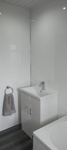 Et badeværelse på 39 Gravir, Isle of Lewis