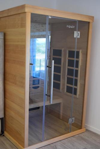 a sliding glass door in a room at Savršen odmor u Villa Ivona in Zadar