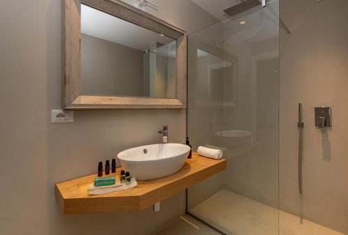 Bilik mandi di Iancu Charme Apartments