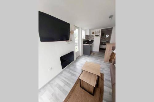 TV a/nebo společenská místnost v ubytování A cozy private studio near Cattenom, Luxembourg and Metz
