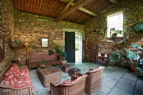 Χώρος καθιστικού στο Casa del Cura de Oliveira