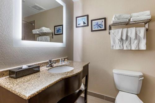 A bathroom at Comfort Suites Phoenix Airport