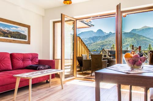Výhľad na hory alebo výhľad na hory priamo z apartmánu