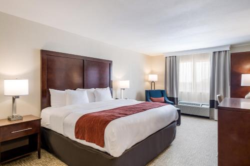 Кровать или кровати в номере Comfort Inn Bonner Springs Kansas City