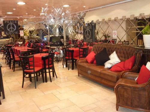 Гостиная зона в Hôtel Villa Boeri