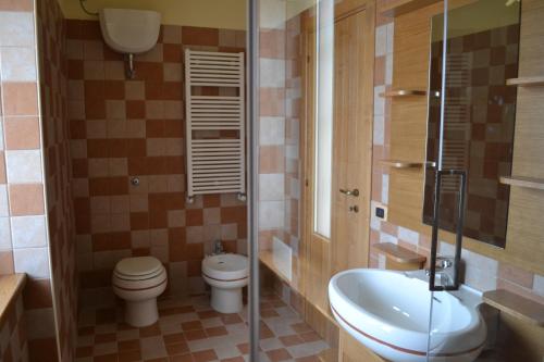 Koupelna v ubytování Le Dimore della Via Lattea