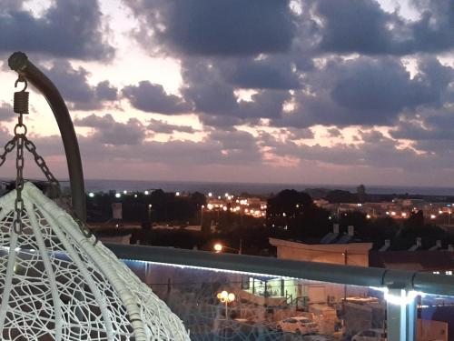 a view of the city from the roof of a building at comft suite Nahariyya in Nahariyya