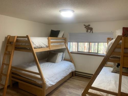 Bunk bed o mga bunk bed sa kuwarto sa Beaver Village Apartment