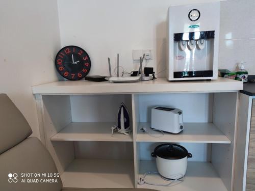 Dapur atau dapur kecil di Bayu Bangi EVO Soho Suites