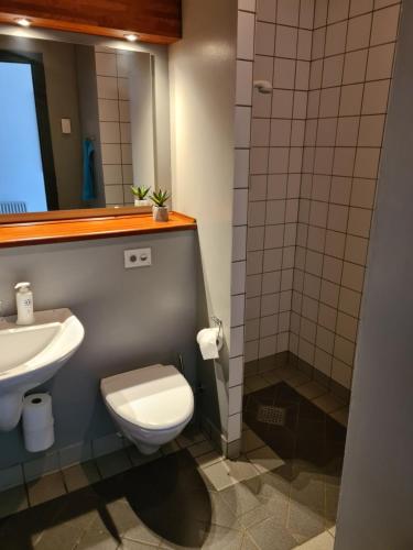 Vannituba majutusasutuses Stoholm Vandrehjem