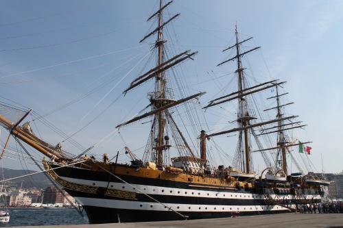 a large ship is docked in the water at Relaxing Retreat in the Center of Friuli in Ontagnano
