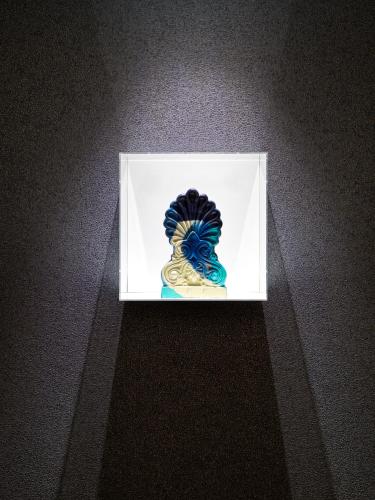a vase in a white box on a wall at Athens Capital Center Hotel - MGallery Collection in Athens