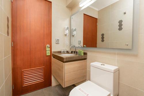 Phòng tắm tại Hotel El Marqués