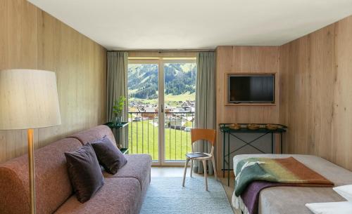 Katil atau katil-katil dalam bilik di Hotel Schranz - Ski In & Ski Out