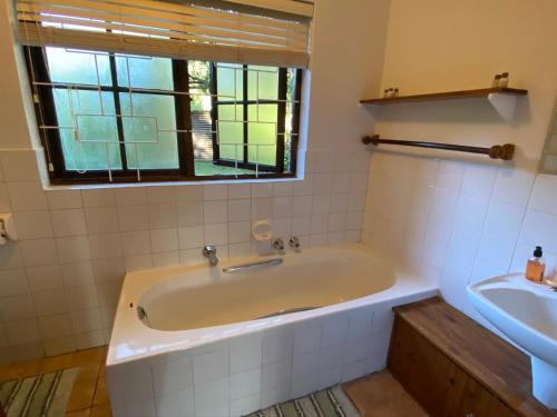 Koupelna v ubytování Versteek, Bokkie se le plek