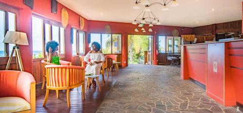 Dapur atau dapur kecil di Hotel Sakouli