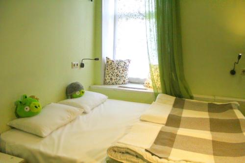 
Кровать или кровати в номере Хостел Заходи на Павелецкой

