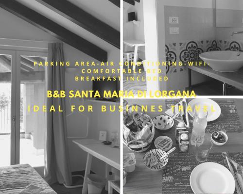 a collage of pictures of a kitchen with a table at SANTA MARIA DI LORGANA in Minerbio