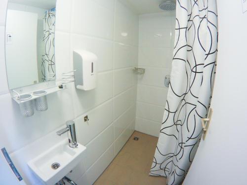 Koupelna v ubytování Hostel & Monteurzimmer bei Hansezimmer