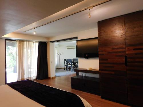TV a/nebo společenská místnost v ubytování Hotel & Spa Luna Canela Boutique