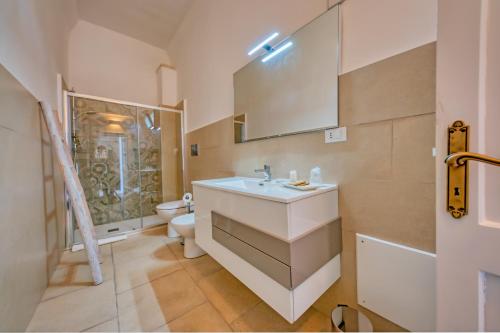 Koupelna v ubytování b&b Casale Vecchio Lecce