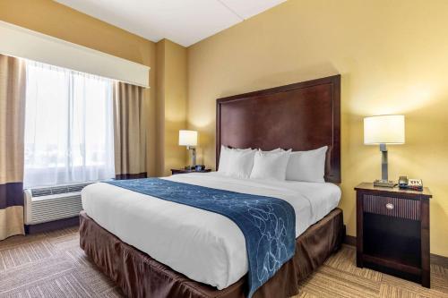 Postel nebo postele na pokoji v ubytování Comfort Suites Frisco