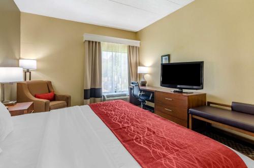 Μια τηλεόραση ή/και κέντρο ψυχαγωγίας στο Comfort Inn