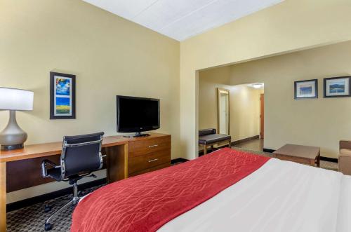 Μια τηλεόραση ή/και κέντρο ψυχαγωγίας στο Comfort Inn