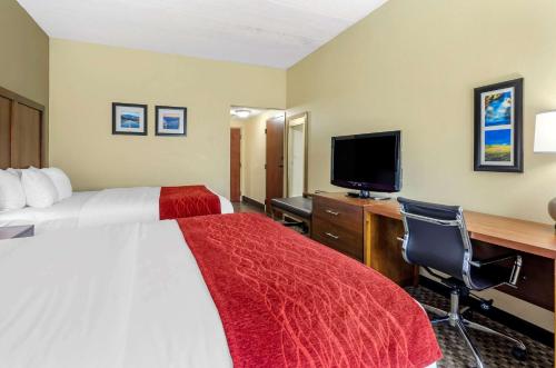 Μια τηλεόραση ή/και κέντρο ψυχαγωγίας στο Comfort Inn