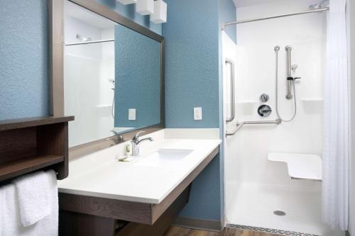 Ένα μπάνιο στο Woodspring Suites Orlando International Drive