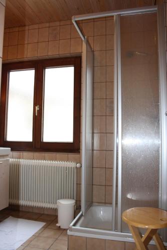 Koupelna v ubytování Haus Gassner