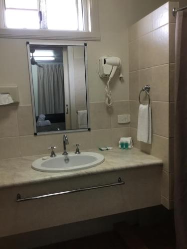Un baño de Golden Palms Motor Inn