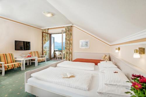 Postel nebo postele na pokoji v ubytování Hotel Schönruh