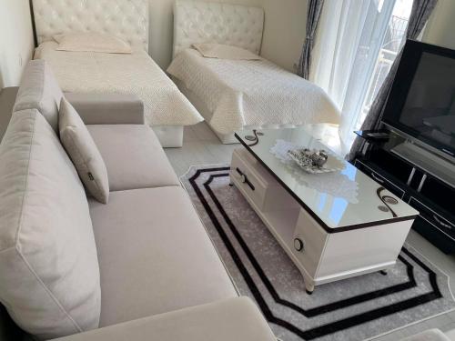 Χώρος καθιστικού στο Apartament Oresti