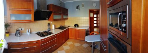 Kuchyňa alebo kuchynka v ubytovaní U Ireny