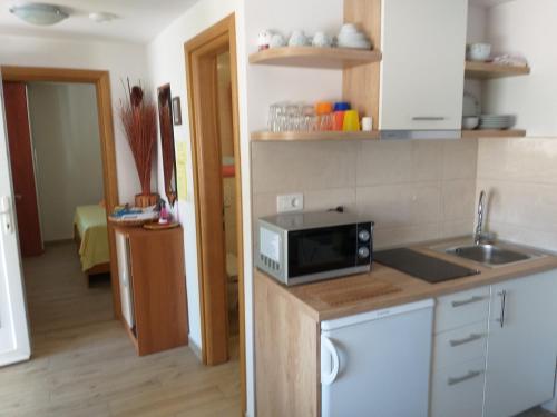 Η κουζίνα ή μικρή κουζίνα στο Apartman Saric K&M