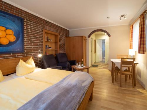 Ένα ή περισσότερα κρεβάτια σε δωμάτιο στο Haus Seeschwalbe