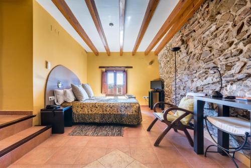 Hotel Cal Llopにあるベッド