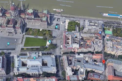 Pohľad z vtáčej perspektívy na ubytovanie Nice and cozy apartment next to the Parliament