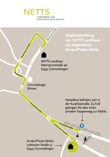 a map of the proposed renovations to the ntsk campus at Netts Landhaus in Neustadt an der Weinstraße