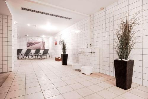 Koupelna v ubytování Quality Hotel Hof