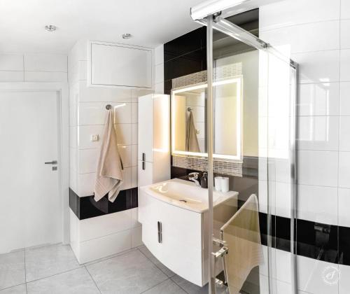 Kúpeľňa v ubytovaní Agrodomek - komfortowy Apartament na Górnym Śląsku