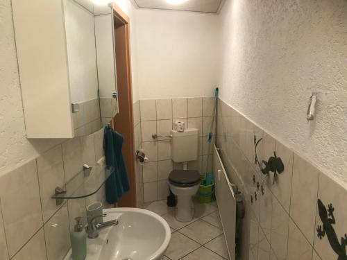 Koupelna v ubytování Ferienwohnung15 Ehrenfriedersdorf